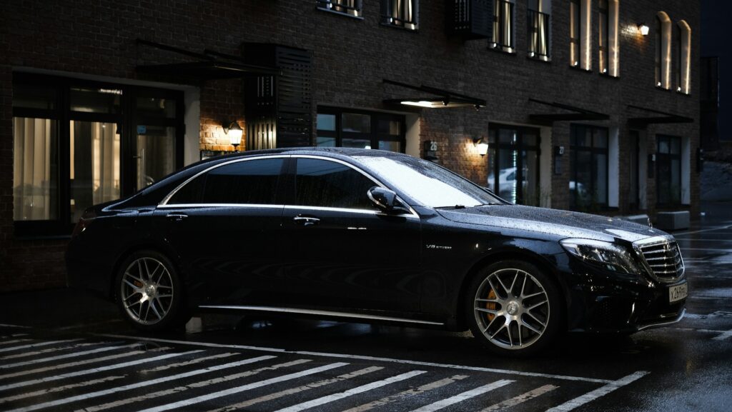 Black sedan